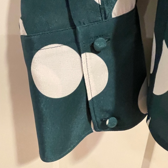 Suistudio Alec Polka Dot Silk Blouse NWOT - Picture 5 of 8